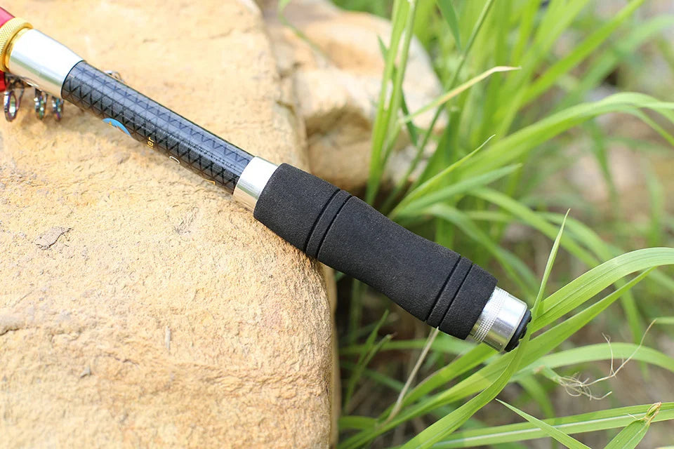 Yernea Carbon Fiber Telescopic Fishing Rod – 99% Carbon, 1.8-3.6M Spinning Sea Rod for Saltwater & Freshwater